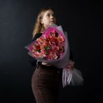 Букет с альстромериями &laquo;Заботливой моей&raquo;