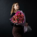 Букет с альстромериями &laquo;Заботливой моей&raquo;