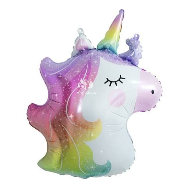 Воздушный шар &laquo;Голова Единорожки&raquo;