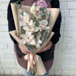 Букет с орхидеей &laquo;Пленяющий взгляд&raquo;