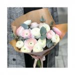 Букет с ранункулюсами &laquo;Крем-брюле&raquo;