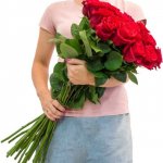 Роза &laquo;Красная 80 см&raquo;