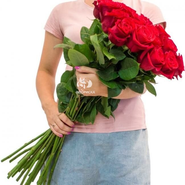 Роза &laquo;Красная 80 см&raquo;
