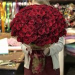 Букет с розами &laquo;101 ночь&raquo;