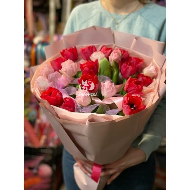 Букет с тюльпанами &laquo;Прекрасное утро&raquo;