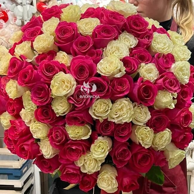 Букет из 101 розы &laquo;Цветочный рай&raquo;